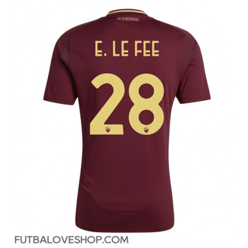 Dres AS Roma Enzo Le Fee #28 Domáci 2024-25 Krátky Rukáv